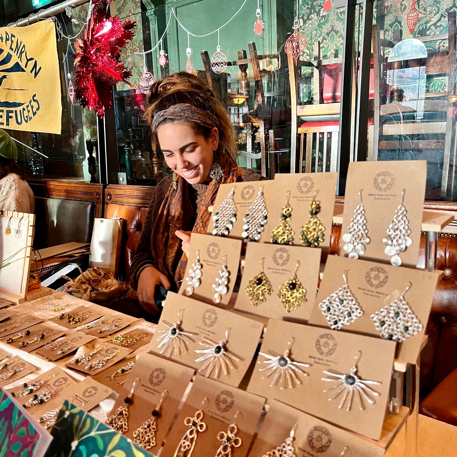 Jewelry artist at work in Cornwall studio